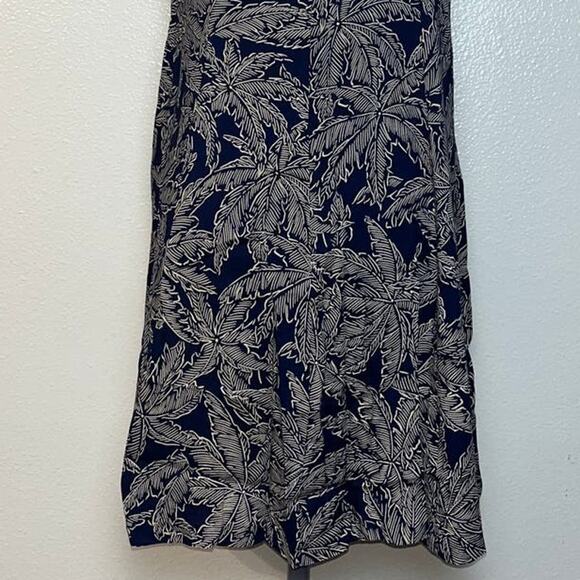 VINTAGE Liberty House Young Hawaii Wild Palms Mini Dress Woman's Medium blue - Picture 9 of 16